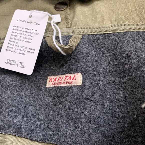 Kapital Alpine Ripstop Ring Coat Jacket - Picture 5 of 7